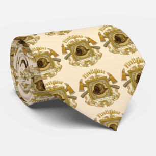 Feuerwehrloyal Schild Elfenbein-Krawatte Krawatte