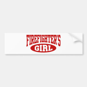 Feuerwehrmädchen Autoaufkleber