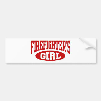 Feuerwehrmädchen Autoaufkleber