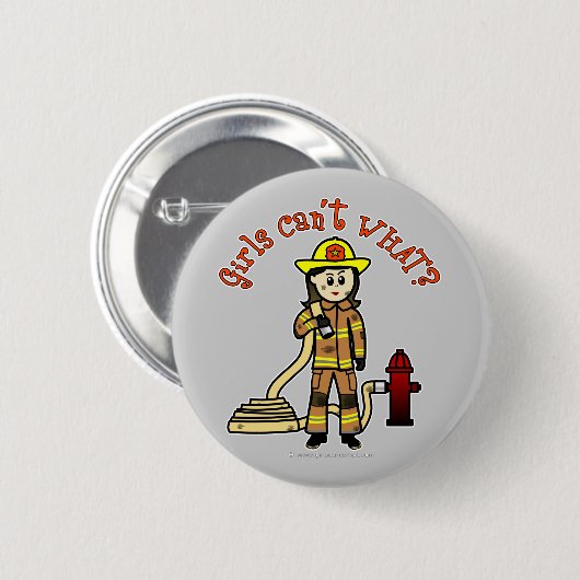 Feuerwehrmädchen Button (Vorne & Hinten)