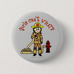 Feuerwehrmädchen Button