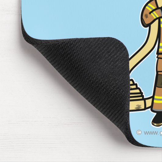 Feuerwehrmädchen Mousepad (Ecke)