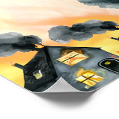 Feuerwehrmann 1. Geburtstag Begrüßungszeichen Poster (Ecke)