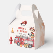 Feuerwehrmann 1. Geburtstag Geschenkschachtel (Vorderseite)