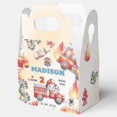 Feuerwehrmann 2. Geburtstag Geschenkschachtel (Geöffnet)