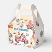 Feuerwehrmann 2. Geburtstag Geschenkschachtel (Vorderseite)