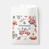 Feuerwehrmann 2. Geburtstag Party Geschenktütchen (Vorderseite)