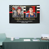 Feuerwehrmann 2 Picture Fire Academy Abschluss Banner (Messeveranstaltung)