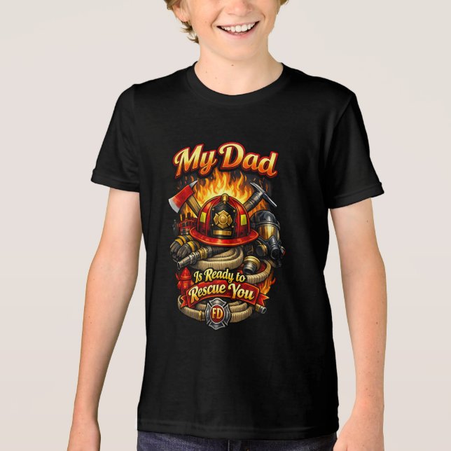 Feuerwehrmann (2) Tri-Blend shirt (Vorderseite)