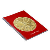 Feuerwehrmann 4 Goldmedaille Notizblock (Rechte Seite)