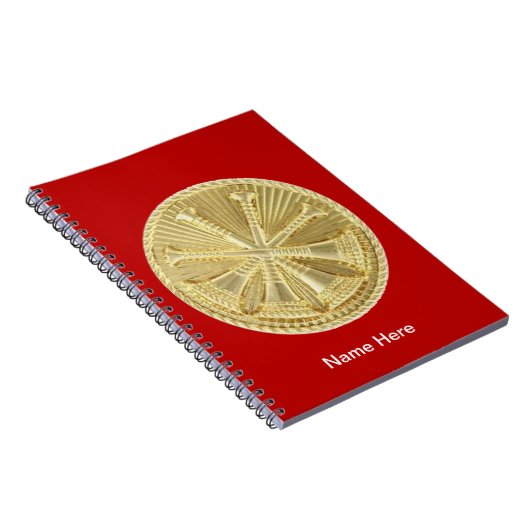 Feuerwehrmann 4 Goldmedaille Notizblock (Rechte Seite)
