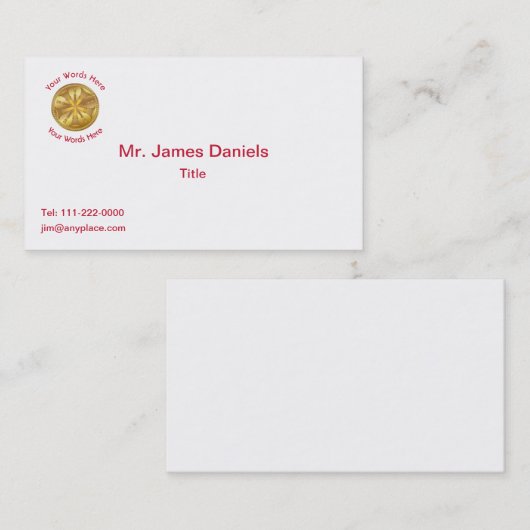 Feuerwehrmann 5 Bugchiefs Goldmedaille Visitenkarte (Vorne/Hinten)