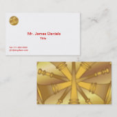 Feuerwehrmann 5 Goldmedaille Visitenkarte (Vorne/Hinten)