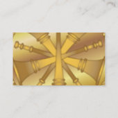 Feuerwehrmann 5 Goldmedaille Visitenkarte (Rückseite)