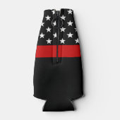 Feuerwehrmann Abschluss Party der Thin Red Line Flaschenkühler (Rückseite)