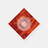 Feuerwehrmann Abzeichen Feuerwehrmann Serviette (Ecke)