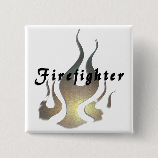 Feuerwehrmann-Abziehbild Button (Vorderseite)