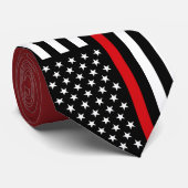 Feuerwehrmann-Art-Flaggen-Kastanienbraun |, das Krawatte (Gerollt)