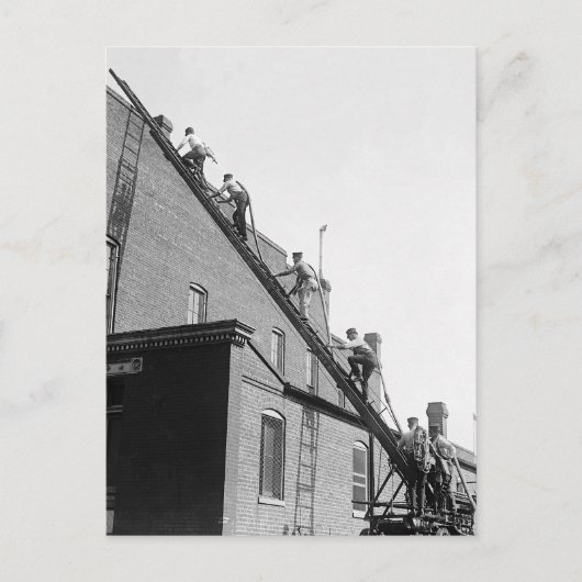 Feuerwehrmann-Ausbildungsstätte, 1920 Postkarte (Vorderseite)