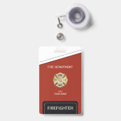 Feuerwehrmann Ausweis (Vorderseite mit Ausziehbar)