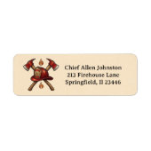 Feuerwehrmann-Axt und Hut Vintage (Vorne)