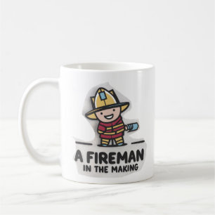 Feuerwehrmann-Azubi. Zukünftiger Feuerwehrmann Kaffeetasse