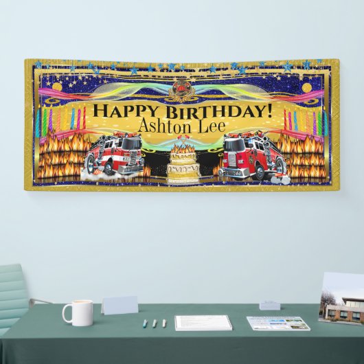 Feuerwehrmann Banner (Messe)