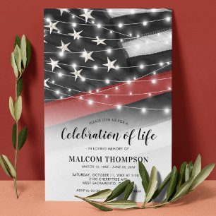 Feuerwehrmann Begräbnis Gedenkfeier Einladung