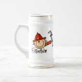 Feuerwehrmann Bierglas (Links)
