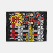 Feuerwehrmann bin ich der Sturm Fleecedecke (Vorderseite (Horizontal))