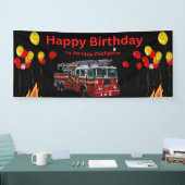 Feuerwehrmann Birthday Banner (Messe)