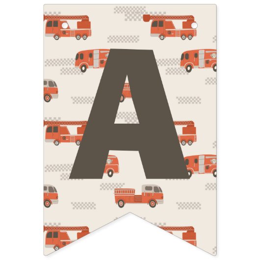 Feuerwehrmann Birthday Banner | Feuerbanner (Dritte Fahne)