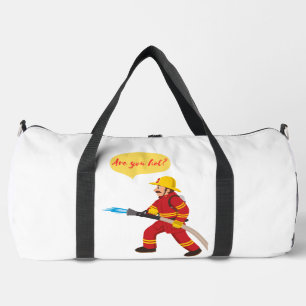 Feuerwehrmann, bist du heiß? duffle bag