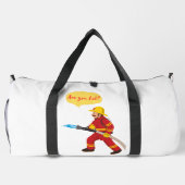 Feuerwehrmann, bist du heiß? duffle bag (Rückseite)
