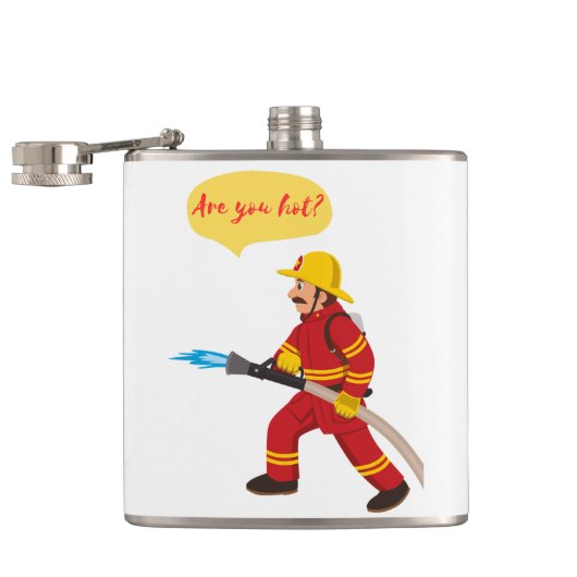 Feuerwehrmann, bist du heiß? flachmann (Geöffnet)