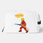 Feuerwehrmann, bist du heiß? waschbeutel (Rückseite)