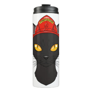 Feuerwehrmann Bombay Katze I Katzenliebhaber I Feu Thermosbecher