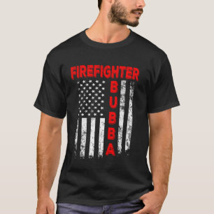 Feuerwehrmann Bubba America Flag Vatertag Vi T-Shirt
