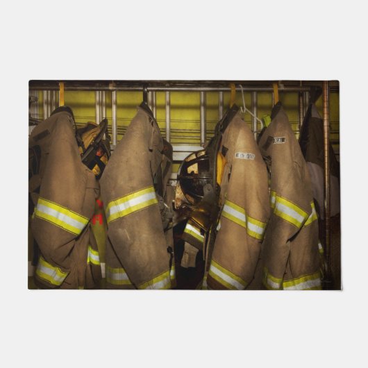 Feuerwehrmann - Bunkergestänge Fußmatte (Vorderseite)