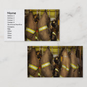 Feuerwehrmann - Bunkergestänge Visitenkarte (Vorne/Hinten)