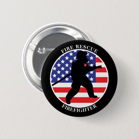 Feuerwehrmann Button (Vorne & Hinten)
