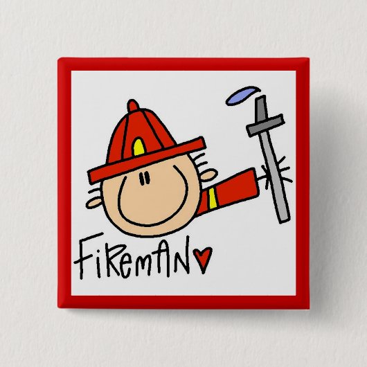 Feuerwehrmann Button (Vorderseite)
