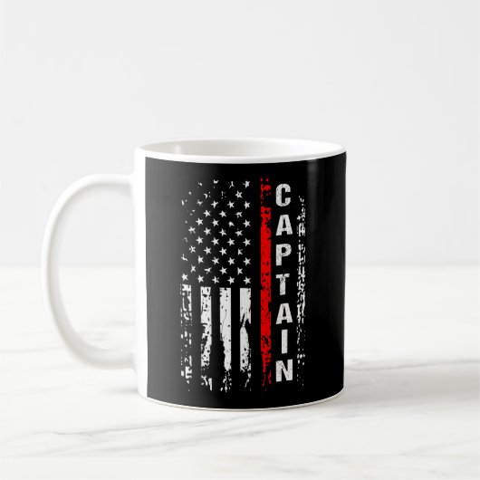 Feuerwehrmann Captain Shirt Feuerwehrmann Chi Kaffeetasse (Links)