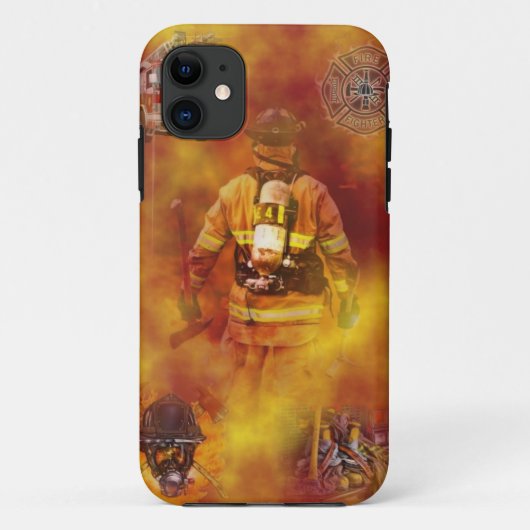 Feuerwehrmann Case-Mate iPhone Hülle (Rückseite)