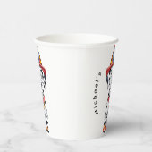 Feuerwehrmann Dalmatiner Wild 1. Geburtstag Party Pappbecher (Rechts)