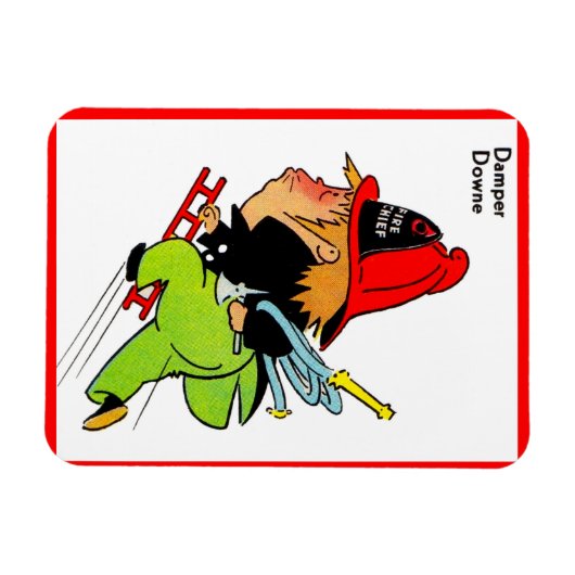 Feuerwehrmann Damper Downe Magnet (Horizontal)