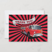 Feuerwehrmann danken Ihnen Karten (Rückseite)