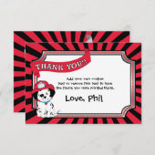 Feuerwehrmann danken Ihnen Karten (Vorne/Hinten)