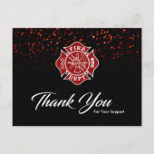 Feuerwehrmann Dankeschön Karte (Vorderseite)