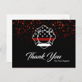 Feuerwehrmann Dankeschön Karte (Vorne/Hinten)